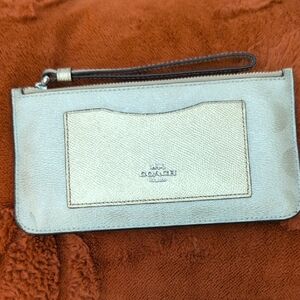 Coach Metallic Gold Wristlet